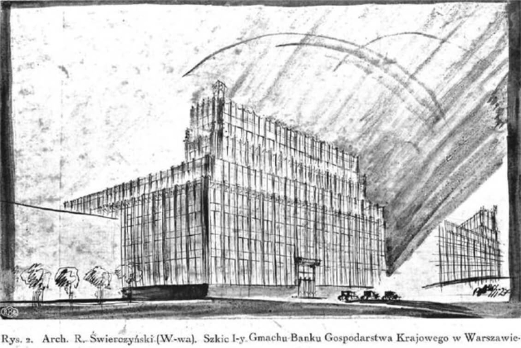 Projekt R. Świerczyńskiego z 1927 r.